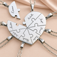 Personalized Engravable Puzzle Heart Necklace