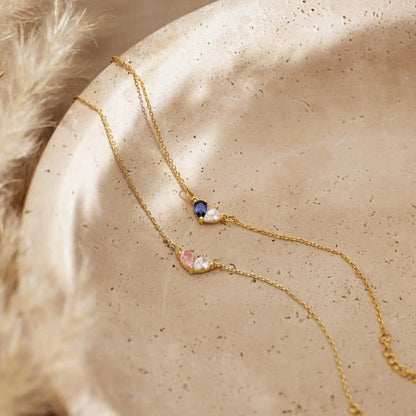 Bracelet Cœur Scintillant · Chaîne Ajustable