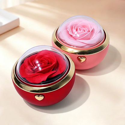 Rotating ring necklace box