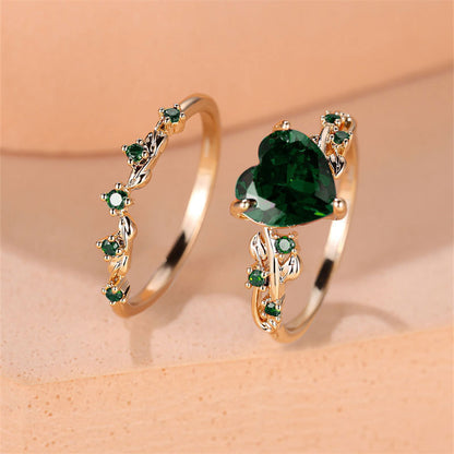 Bague Cœur · Éclat Coloré