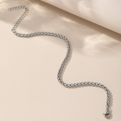 Bracelet Homme · Chaîne Fine en Acier