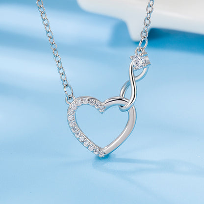 Collier Cœur Scintillant · Zircon