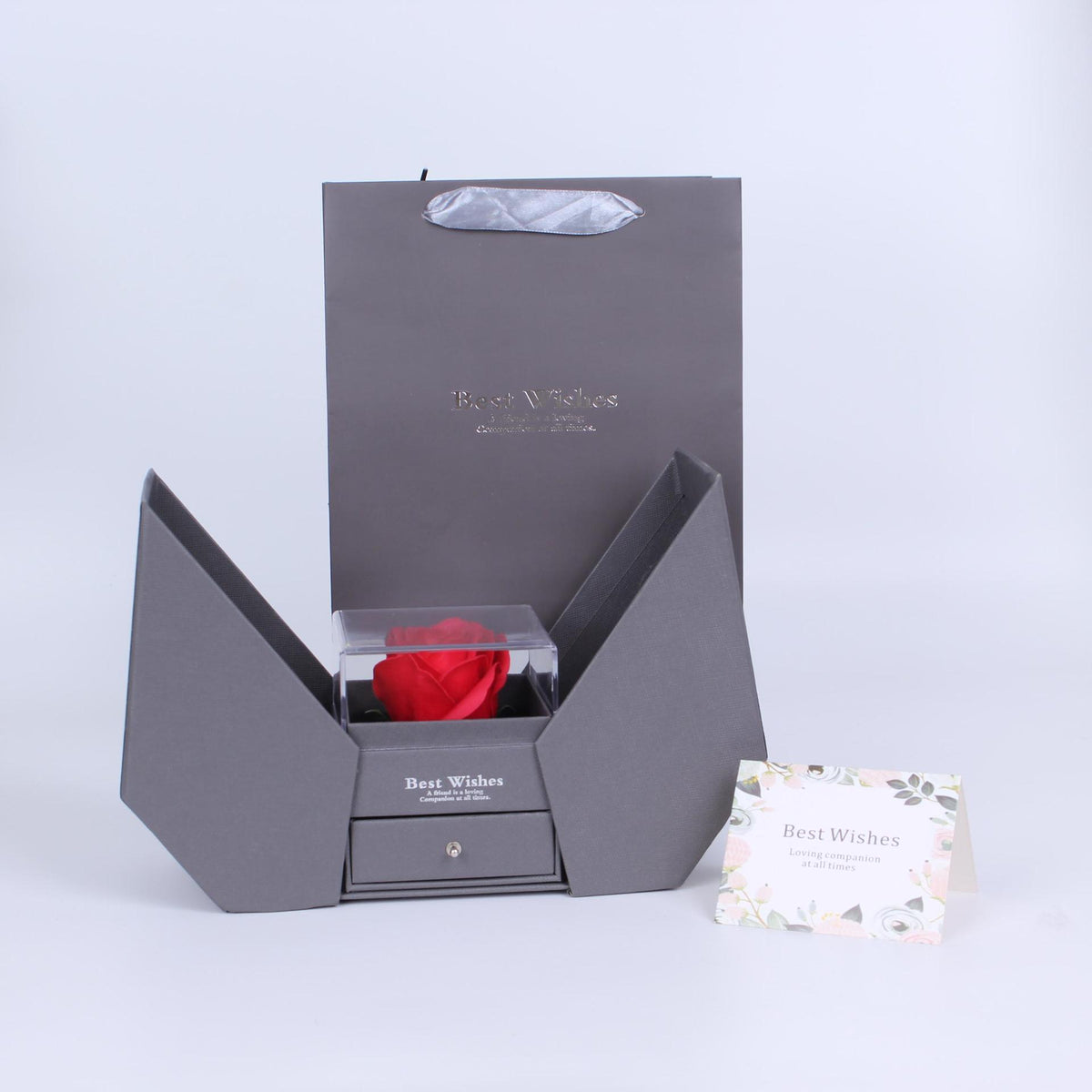Valentine's Day rose acrylic jewelry gift box